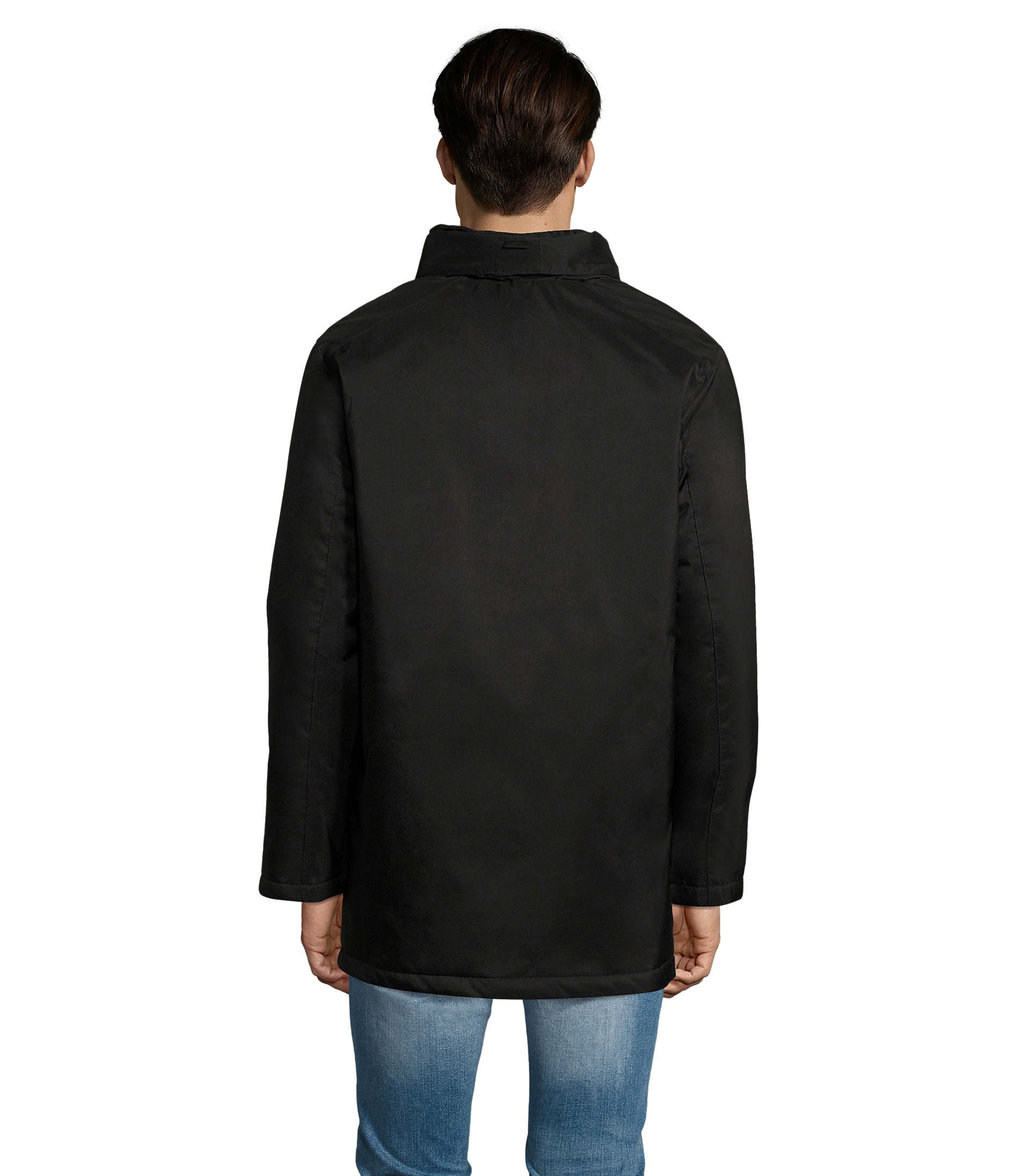 Parka personnalisable unisexe à doublure matelassée Robyn Noir 1